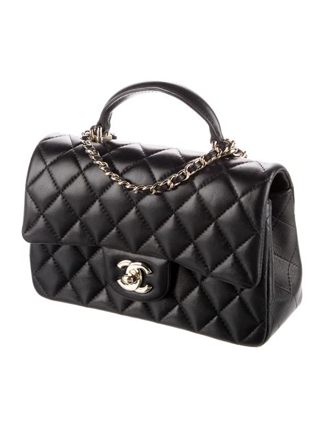 Chanel 2021 Mini Timeless Classic Handle Bag 